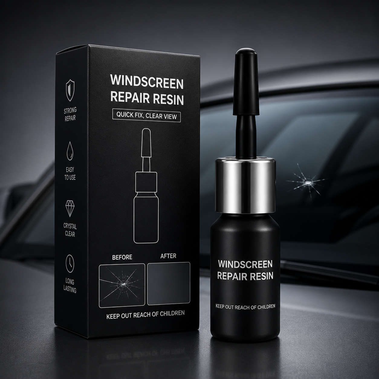 Windshield Crack Repair Kit | Repairing Glue